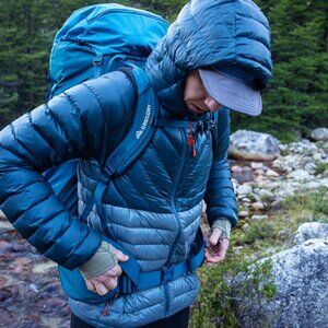 Like New! REI Co-op Magma 850 Down Hoodie Blue/Gray in Size XS